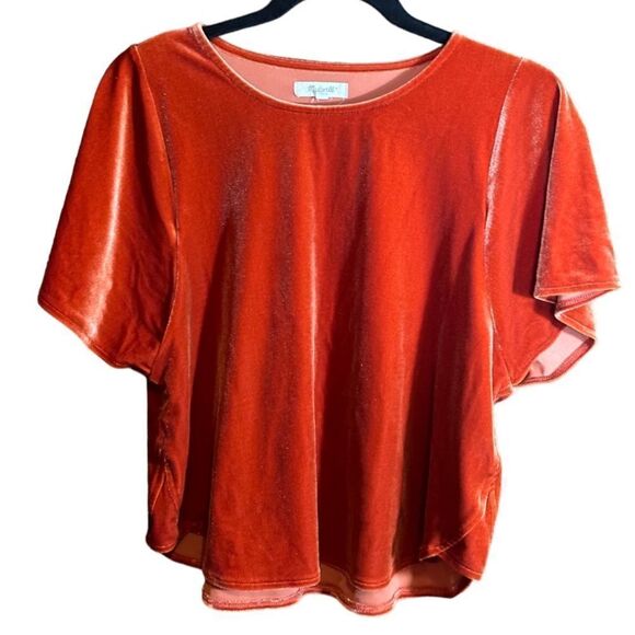 Madewell Burnt Orange Top Size Small S 📦 - Picture 1 of 7